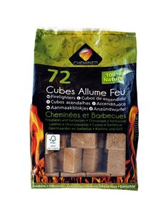 Allume Feu Barbecue Sachet De 72 Cubes Cross - PYROFEU (ET SIAM JARDIN) - 3760061212473