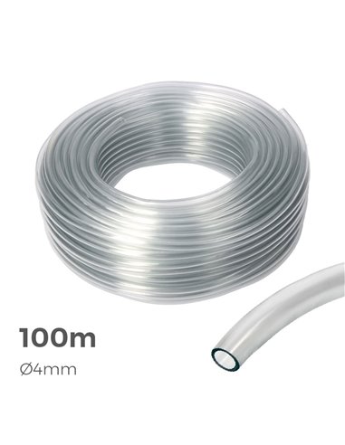 Tuyau Transparent Ø Intérieur 4mm Ø Extérieur 6mm Rouleau 100m - Générique - 8425998742503