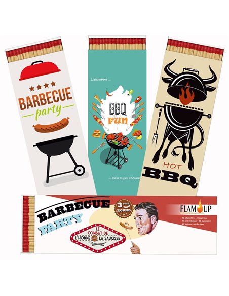 Allumette  Geante  Bbq Bte  40 - FLAM UP - Générique - 3298960861015