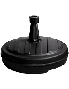 Pied de parasol plastique rond gris anthracite - EDA - EDA - 3086960124885