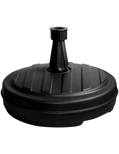 Pied de parasol plastique rond gris anthracite - EDA - EDA - 3086960124885