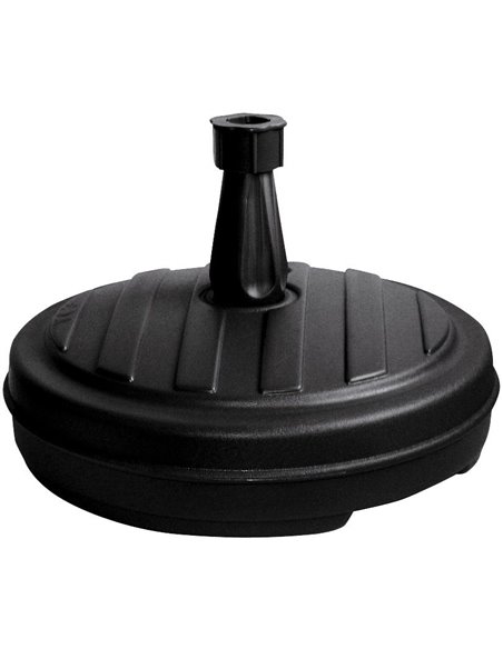 Pied de parasol plastique rond gris anthracite - EDA - EDA - 3086960124885