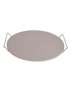 Pierre À Pizza Avec Anses En Métal Ø33cm - Générique - 8718158141750
