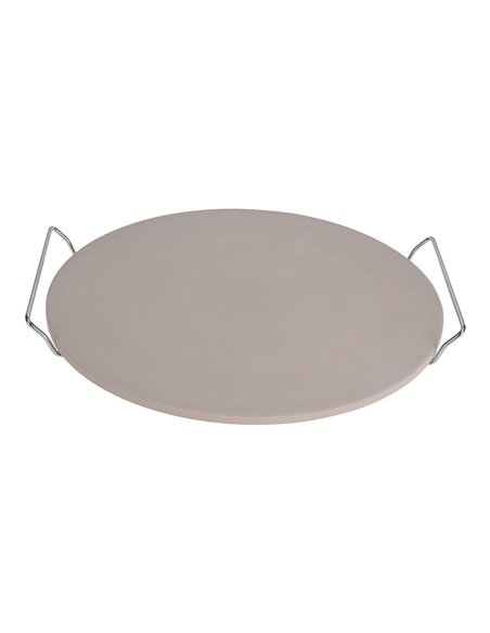 Pierre À Pizza Avec Anses En Métal Ø33cm - Générique - 8718158141750