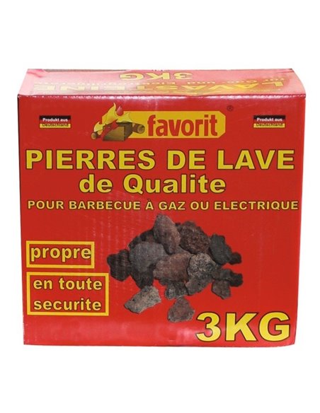 Pierre de lave 3 kg barbecue - FAVORIT - Favorit - 4006822330505