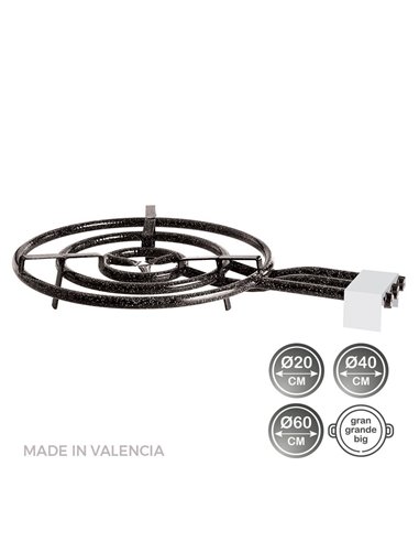 Brûleur À Gaz Butane/Propane Ø60cm 3 Feux. Vaello - Générique - 8411470001008