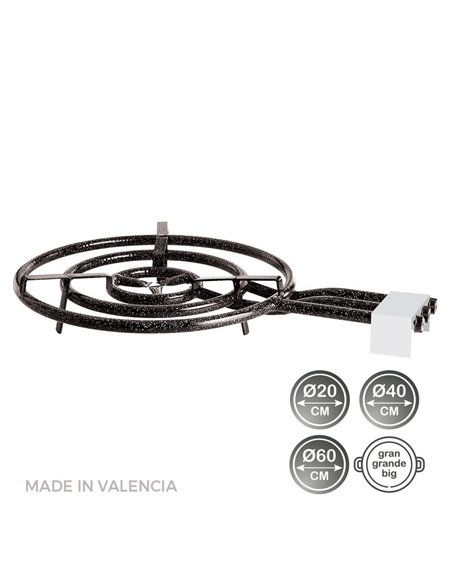 Brûleur À Gaz Butane/Propane Ø60cm 3 Feux. Vaello - Générique - 8411470001008