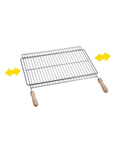 Grille De Barbecue Longueur Extensible 70x40cm Acier Zingué - Générique - 8423171027263