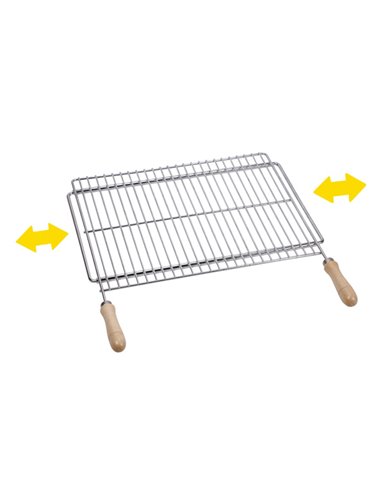 Grille De Barbecue Longueur Extensible 70x40cm Acier Zingué - Générique - 8423171027263
