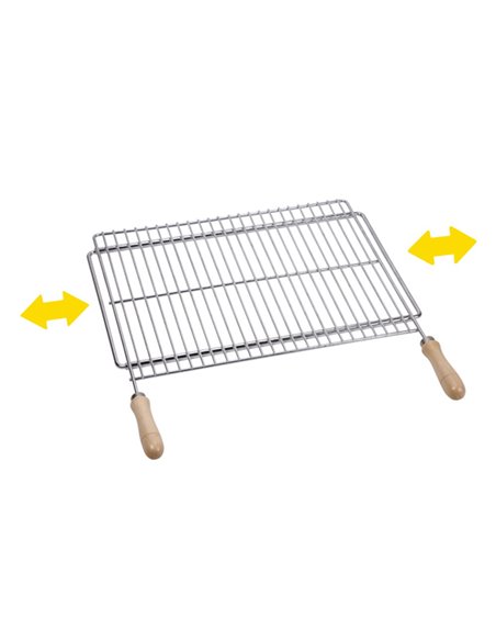 Grille De Barbecue Longueur Extensible 70x40cm Acier Zingué - Générique - 8423171027263
