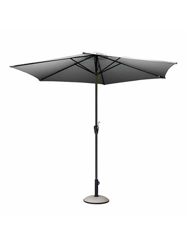 Parasol rond 3m gris ref.y147 - PRO LOISIRS - 3700103034397