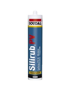 Mastic silicone vitrerie silirub pv 300 ml transparent - SOUDAL - Soudal - 5411183095335