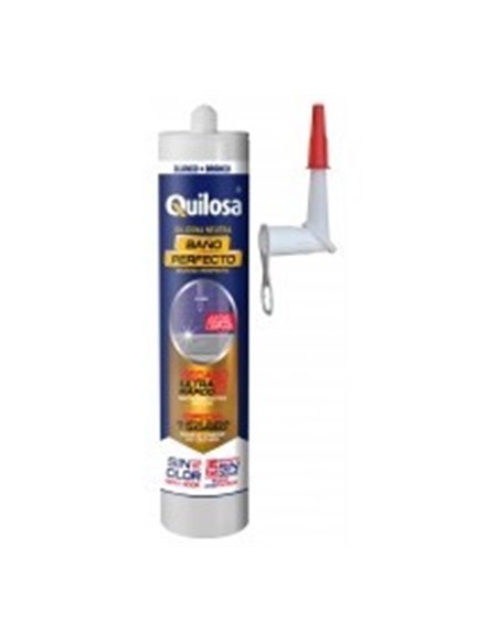 mastic silicone sanitaire neutre - bain parfait désignation cartouche de 280 mlcouleur blanc - ARTLINE - 8411729199845