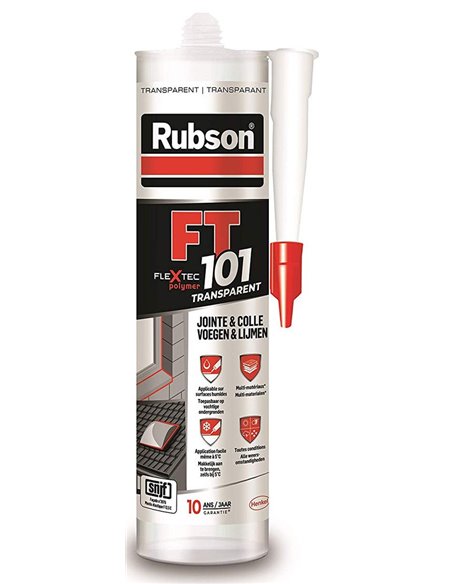 Mastic Ft101 Transparent    280ml - RUBSON - Henkel - 5410091687243