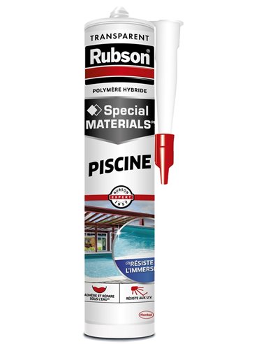 Mastic Extrême Piscine Translucide Cartouche 280ml - RUBSON - Rubson - 3178041350556