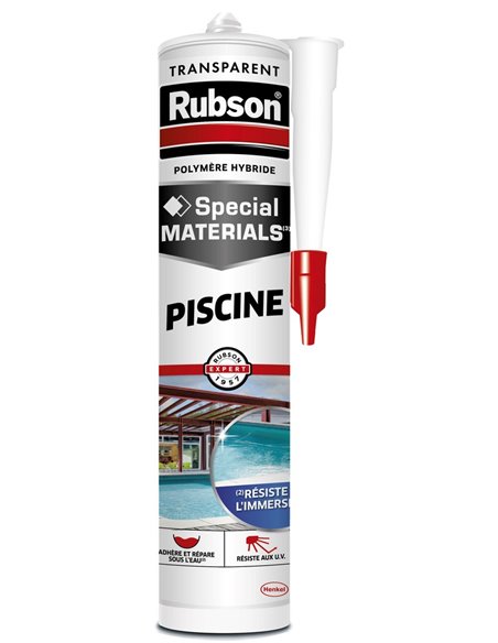 Mastic Extrême Piscine Translucide Cartouche 280ml - RUBSON - Rubson - 3178041350556