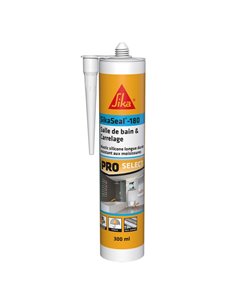 Mastic joint salle de bains et carrelage SIKASEAL 180  300 Ml blanc - SIKA - SIKA - 7612895841229