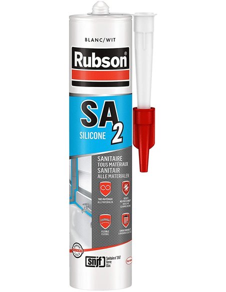 Mastic Sa2 Sanitaire Blanc 280ml - RUBSON - Générique - 3178040408609