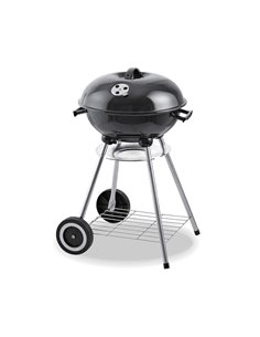 Barbecue Sur Pied En Métal Avec Housse Et Roues Ø44x70cm - Générique - 8718158390219