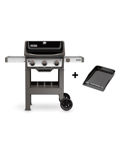 barbecue gaz spirit ii e-310 black + plancha - WEBER - WEBER - 77924086908