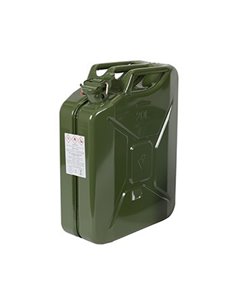 Jerrican métallique 20 litres. Peinture extérieure à la poudre couleur vert armée. Traitement intéri - Générique - 3582323306344