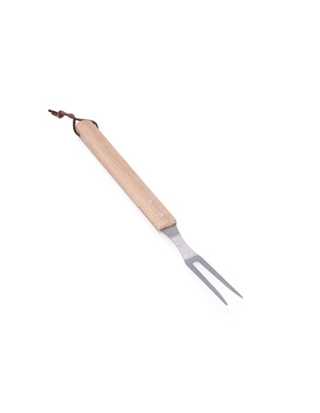 Fourche À Barbecue. Bois/Acier Inoxydable 39cm Edm - Générique - 8425998738537