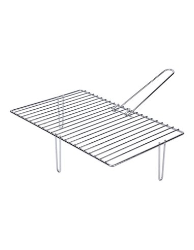 Gril Zincé À 3 Pieds Pour Cheminées. 46,6x28cm - Générique - 8423171028642