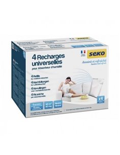 Pour absorbeur d'humidité - Recharges sachet 4x1kg neutre - SODEPAC - Seko - 3240212003001