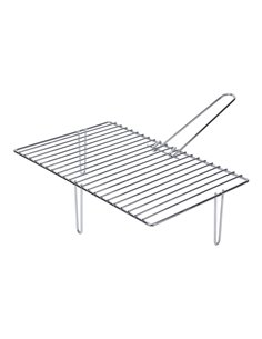 Gril Zincé À 3 Pieds Pour Cheminées. 46,6x28cm - Générique - 8423171028642