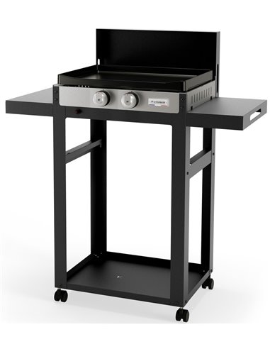 Plancha avec desserte La Francaise Gaz - LE MARQUIER  - LE MARQUIER - 3339380161122