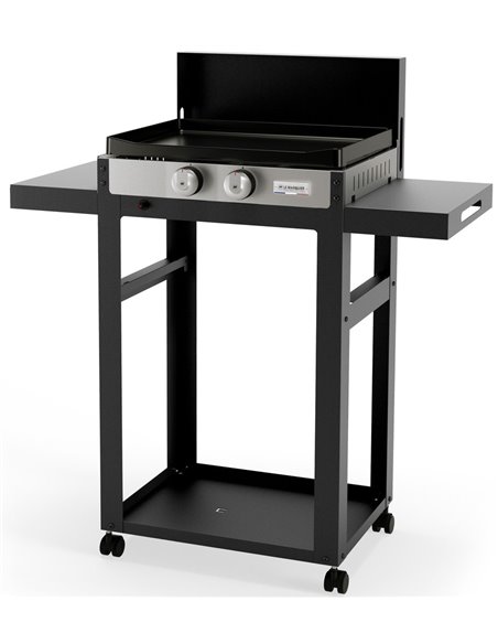 Plancha avec desserte La Francaise Gaz - LE MARQUIER  - LE MARQUIER - 3339380161122