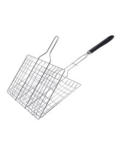 Gril De Barbecue Chromé Avec Poignée En Polypropylène Burgers Spéciaux 35x22cm - Générique - 8719202875232