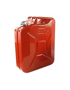 Jerrican métallique 20 litres. Peinture extérieure à la poudre de couleur rouge. Traitement intérieu - Générique - 3582321732572
