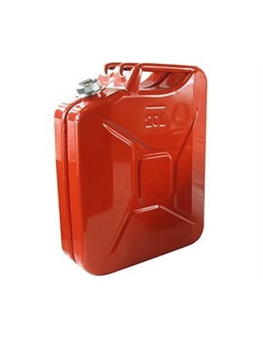 Jerrican métallique 20 litres. Peinture extérieure à la poudre de couleur rouge. Traitement intérieu - Générique - 3582321732572