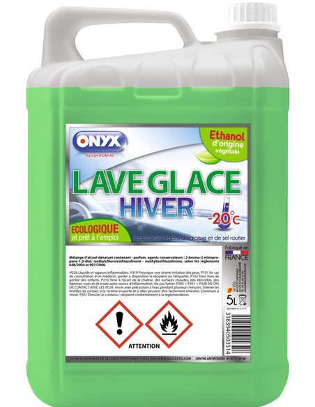 Liquide Lave-glace hiver - 20°écologique - ONYX - Onyx - 3183940503514