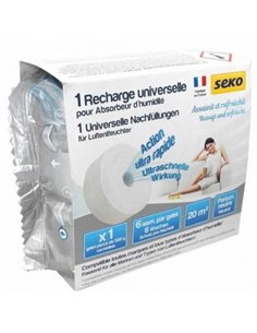 Recharges Galet pour absorbeur d'humidité 6x500g neutre - SEKO - Générique - 3240211010406