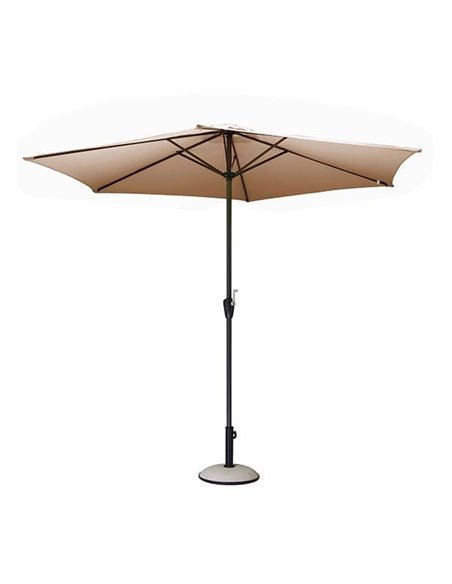 Parasol rond 3m taupe ref.y148 - PRO LOISIRS - 3700103034403