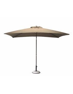 Parasol droit 2x3m taupe ref y334 - PRO LOISIRS - 3700103065162