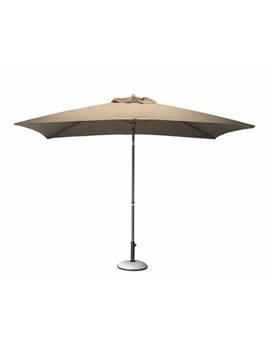 Parasol droit 2x3m taupe ref y334 - PRO LOISIRS - 3700103065162