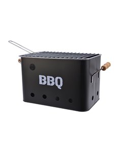 Grille Barbecue Noire 21x32.5x21cm Bbq - Générique - 8720093635683