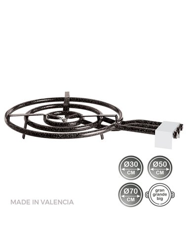 Brûleur À Gaz Butane/Propane Ø70cm 3 Feux. Vaello - Générique - 8411470002920