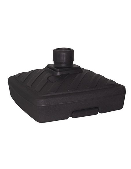 Pied de parasol en plastique carré à remplir 40 litres gris anthracite - EDA - EDA - 3086960203139