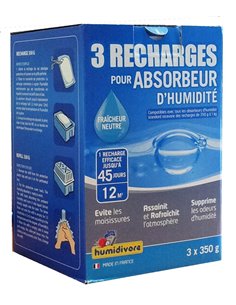 Humidivore 3 Recharges Sous Gaine Neutre 350g - HUMIDIVORE - HUMIDIVORE - 3240210711137