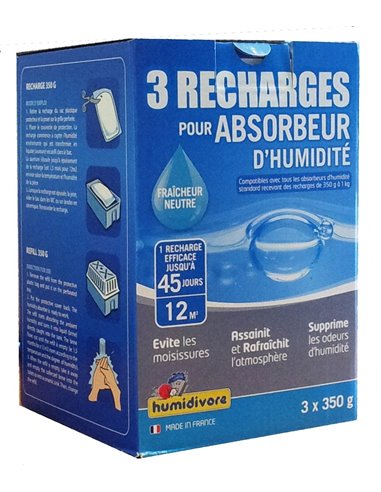 Humidivore 3 Recharges Sous Gaine Neutre 350g - HUMIDIVORE - HUMIDIVORE - 3240210711137