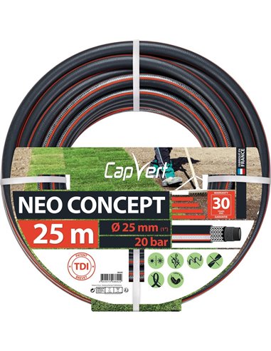 Tuyau d'arrosage neo concept 25 x 25 20 - Cap Vert - 3600075086922