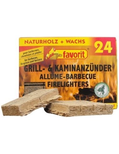 Allume-feux naturel x 24 pièces - FAVORIT - Favorit - 4006822212450