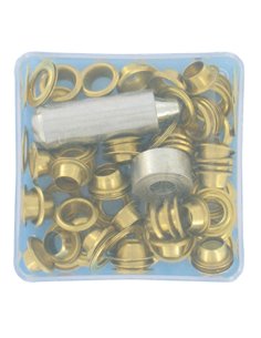 Oeillets de bache laiton avec outil de pose 6 50 - Chapuis - 3233690028260