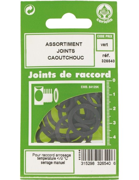 Joint caoutchouc pour l'arrosage  assortiment 14 - Gripp - 3152983265406
