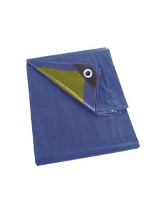 Bache - bleu/kaki - résistant - 2 x 4 m - PEREL  - 5410329672584