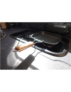 Grill avec poignée pliante compatible tous feux - INCASA  - Générique - 3700628252696